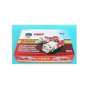  FDNY Pullback Ladder Fire Truck Assorted Styles Toys 
