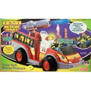  Rescue Heroes FDNY Voice Tech Firetruck Toys & Games