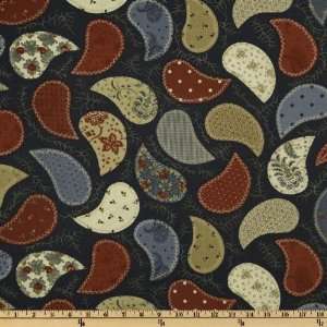 44 Wide Moda Wiscasset Cheater Quilts Navy Fabric By The 
