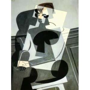   Juan Gris Abstract Canvas Art Repro Picasso Portrait