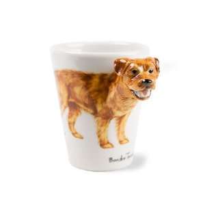  Border Terrier Handmade Coffee Mug (10cm x 8cm)