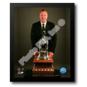  Martin Brodeur with the 2008 Vezina Trophy 12x14 Framed 