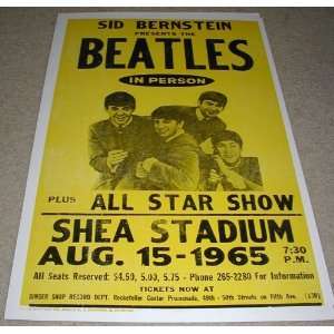 Beatles Shea Stadium Concert Poster 