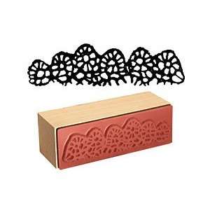  Tatted Border Rubber Stamp 70x17mm Supplys Arts, Crafts 