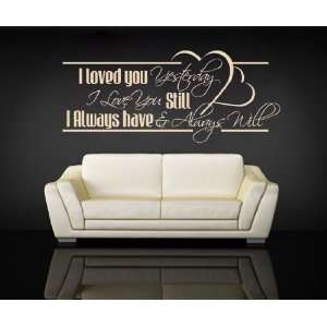    Vinyl Wall Decal Sticker Love Quotes BHuey118B
