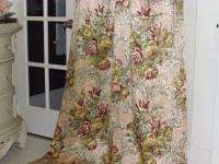 Romantic XTRA LONG Shell Pink Satin Barkcloth Fabric Drape Panel 