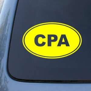  CPA EURO OVAL   Accountant   Vinyl Car Decal Sticker #1697 