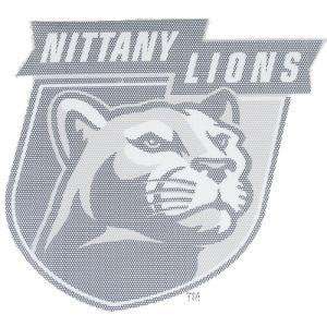  PENN STATE PERFORATED VINYL WINDOW DECAL NITTANY LIONS OVER MASCOT 