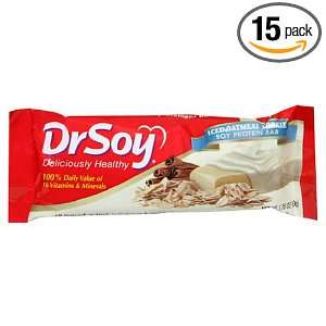 Dr. Soy Soy Protein Bar, Iced Oatmeal Cookie 1.76 Ounce Bars (Pack of 