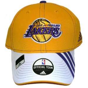  Adidas Los Angeles Lakers Hat Flex Fit Cap official team 