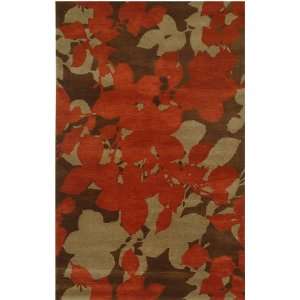  Jaipur Blue Orchid Cocoa Brown/Red Ochre 8 x 11 Rug 