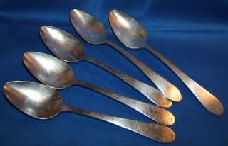 Set of 5 Community Plate Paul Revere Spoons  