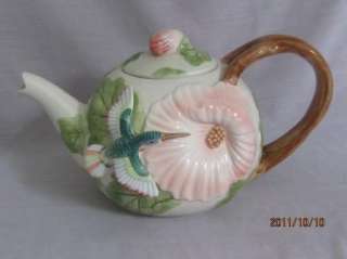 Fitz & Floyd 1987 Hummingbird Teapot  