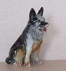 cs vintage porcelain german shepherd dog figurine 3 in tall