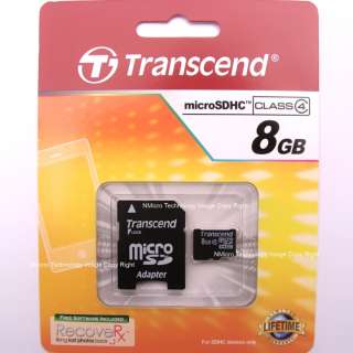 Transcend 8GB micro microSDHC C4 Class 4 microSD 8G SD SDHC TF Memory 