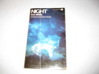 Night By Elie Wiesel Holocaust classic 1969 EDITION  