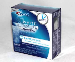 Crest 3D White Whitestrips 2 Hour Express Strips Teeth Whitening 12 