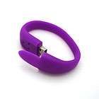 New Purple 8GB Capacity Wrist Band Bracelet USB 2.0 Fl