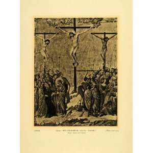  1931 Collotype Duccio Di Buoninsegna Crucifixion Maesta 