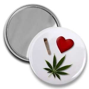  I HEART WEED 420 Marijuana Pot Leaf Joint 2.25 inch Pocket 