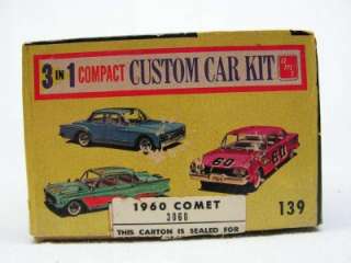 Vintage Model Junk Yard Lot / Vintage AMT 1960 Comet Model Box  