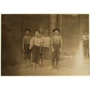  Photo Group of Sweepers in Pell City Cotton Mill arranged 