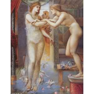 Hand Made Oil Reproduction   Edward Burne Jones   32 x 42 inches 