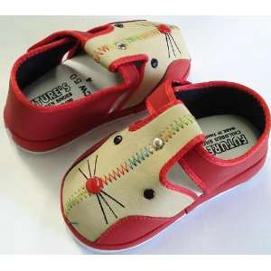  Red Mouse Squeaky Shoes (Size 4) 