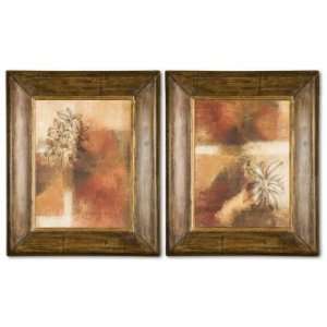  ORGANIC CONTRASTS I, II   S/2 Florals Art 50847 By 