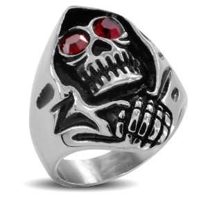   Eyed Grim Reaper Wide Cast Ring   Size 11 West Coast Jewelry Jewelry