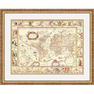   Geographica by Willem Janszoon Blaeu   Framed Artwork