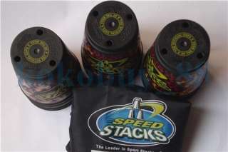 AC1046 12 Speed Stacks Sport Stacking Cups and Bag black  