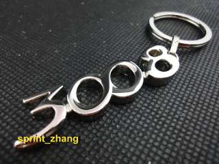 peugeot 3008 style keychain keyring key chain ring x  