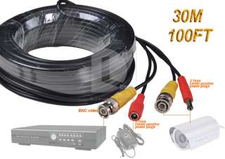 300M 100FT BNC Video Power Extension Cable for Security Camera CCTV 