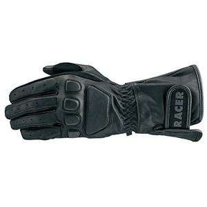  Racer OnTour Leather Gloves   Medium/Black Automotive