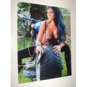  Jwoww of Jersey Shore on Motorcycle Signed Autographed 
