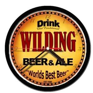  WILDING beer and ale cerveza wall clock 