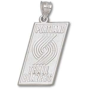  Portland Trail Blazers NBA Logo 1 Pendant (Silver 