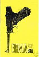 ERMA KGP 68A .32 & .380 Caliber Pistol Gun Manual  