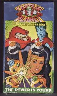 CAPTAIN PLANET THE POWER IS YOURS (1991  VHS) Whoopi Goldberg/Jeff 