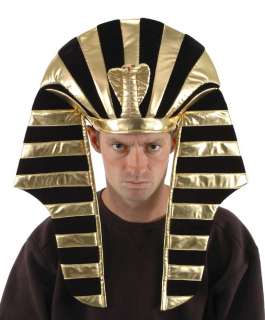KING Tut Egyptian Pharaoh Gold Costume Hat  