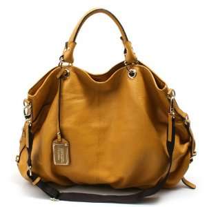  Enboni Leather Tote/Shoulder Bag   Yellow 