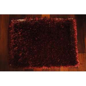  Adeline  Hand Knotted Silk Shaggy Rug  Doormat Everything 