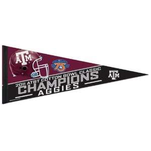  Texas A&M Aggies 2011 Cotton Bowl Champions 12 x 30 