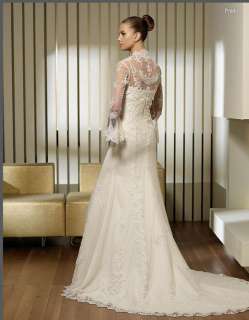   Lace Wedding Dress 2012 Bridal Gown Court Train Free Size New  