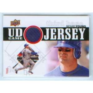  Michael Young 2010 Upper Deck Baseball UD Game Worn Jersey 