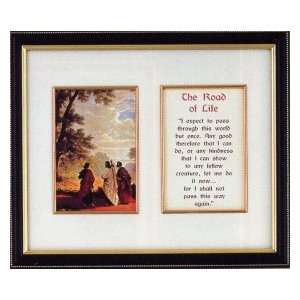  Road to Life Framed Image with Prayer