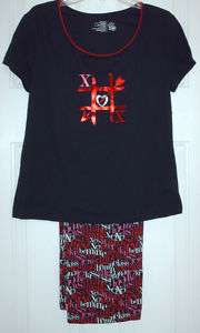NWT Valentines Pajamas Sleepwear womens S XL 2X 3X  