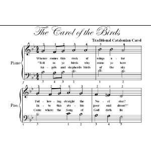  Carol of the Birds Easy Piano Sheet Music Christmas Carol Books