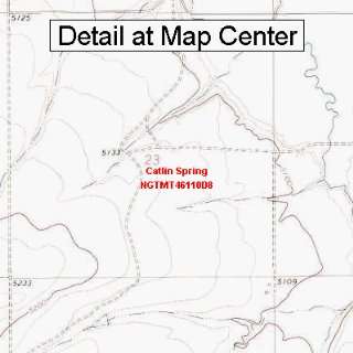  USGS Topographic Quadrangle Map   Catlin Spring, Montana 